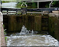 Filling Top Half Mile Lock near Newton Harcourt