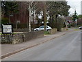 Old-style destination sign in Magor