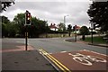 Traffic lights on the A4018