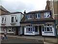 Bank and inn, adjacent in Fore Street, Totnes