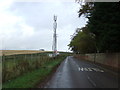 Communications mast beside Seaton Road