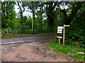 Footpath junction on Nutbourne Road