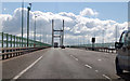 ST5086 : M4 eastbound crossing the Severn Bridge by Julian P Guffogg