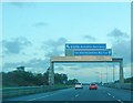 Gantry over the M6 Toll