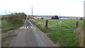 Road onto Oare Marshes near Faversham