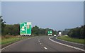 A477 approaching a roundabout