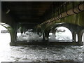 SZ0890 : Bournemouth: waves under the pier by Chris Downer