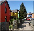 Colourful High Street houses in Llanberis