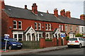 Terrace of Victorian Houses (smart porches) on the main road into Mablethorpe