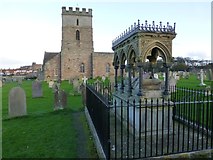 NU1734 : Grace Darling memorial, Bamburgh Churchyard by Russel Wills