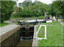 SP1870 : Lock No 22 at Kingswood Junction, Warwickshire by Roger  D Kidd