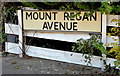 Mount Regan Avenue sign, Dundonald