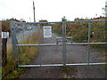 Gate across a railway access lane in Charfield