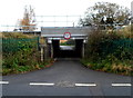 ST7291 : Under a low bridge to Station Road, Charfield by Jaggery