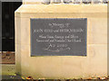 All Saints, Hartley: dedication stone