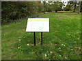 Information Board in Chantry Park