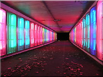 NZ2775 : Illuminated Subway near Cramlington, Northumberland by Andrew Tryon