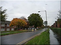 TL2412 : Traffic calming, Peartree Lane by Christine Johnstone
