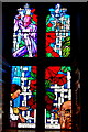 Derry - Guildhall Interior - Grouping of Four Colourful Stained Glass Windows