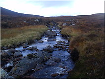 NH2967 : Allt Coire nan Cuileagan Dubha above Aultdearg near Lochluichart by ian shiell