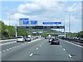 TQ2953 : M25, Exit at Merstham Interchange by David Dixon