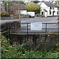 Depositing rubbish in this stream is forbidden, Wotton-under-Edge