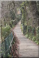 Footpath leading down the hill from Summerfield Road