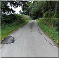 No through road near Llanddewi Ystradenni