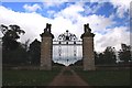 The gates to Belton House