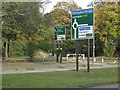 Trunk road signs, A452 Chester Road, Pype Hayes