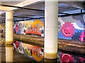 SJ8498 : Rochdale Canal Mural Beneath Piccadilly by David Dixon