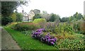 SP1392 : Herbaceous beds in the gardens, Pype Hayes Hall, autumn by Robin Stott