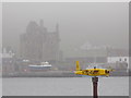 Scalloway: model plane at the harbour