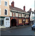 White Lion boarded-up, Wotton-under-Edge