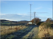 NJ7820 : Communications masts, Upper Kinkell by JThomas
