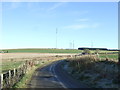 Minor road heading east from Cross Of Jackston