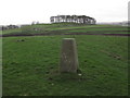 Trig point at Fairfield with view towards Fairfield Low near Buxton