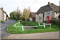 Main road and stream through Cuxham