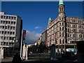 Buildings in Donegall Square viewed from the front of Belfast City Hall