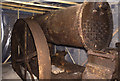 SZ2984 : Needles Old Battery - remains of steam engine by Chris Allen