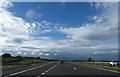 The A1 approaching the turn-off for the A28 (Armagh Road)