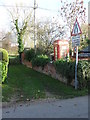 Telephone Box And Footpath