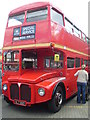 A London Routemaster Bus at Fulwell Bus Depot