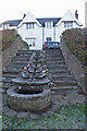 Water feature and Bank House