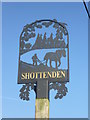 Close up of Shottenden village sign