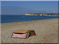 TV4799 : Deckchairs on beach at Seaford by Colin Park