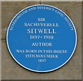 Blue plaque to Sacheverell Sitwell