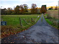 Access road to Upton Farm