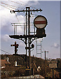 J4582 : Sykes banner signal - Helen's Bay station by The Carlisle Kid