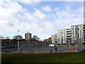 Basketball cage, Broadway Fields